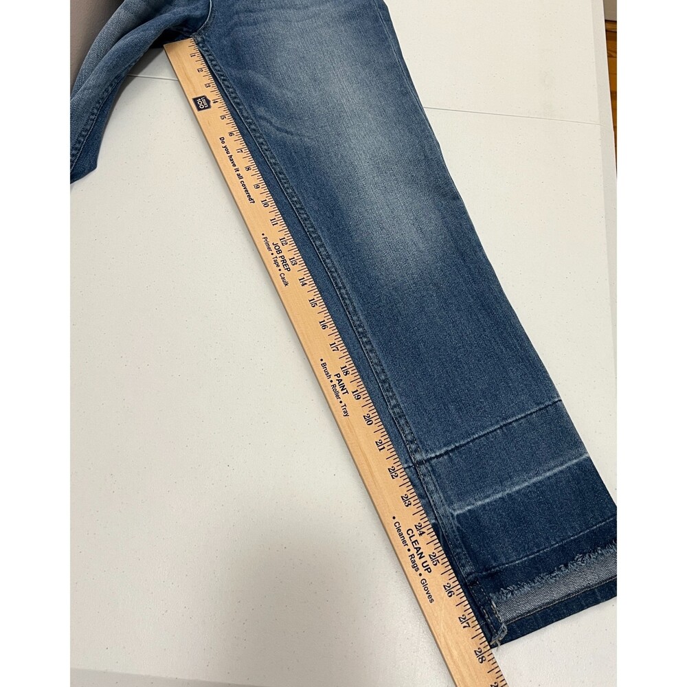 Karl Lagerfeld Paris Button Fly Raw Released Step Hem Jeans - Women's 4 - Picture 10 of 11